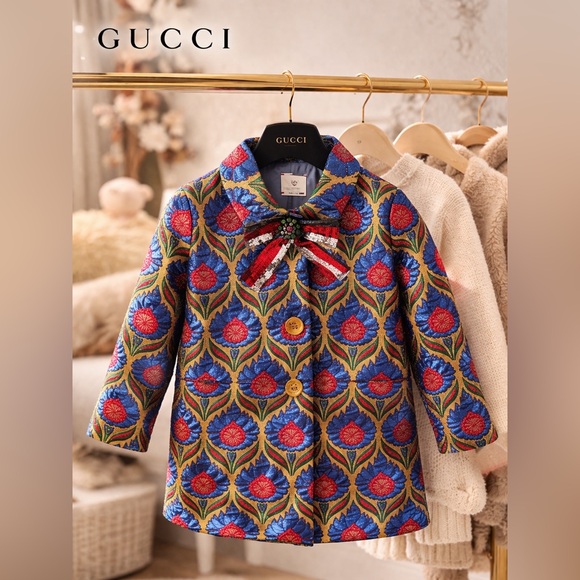 Gucci Other - Gucci Kids Coat with Floral Pattern - Retail 2375